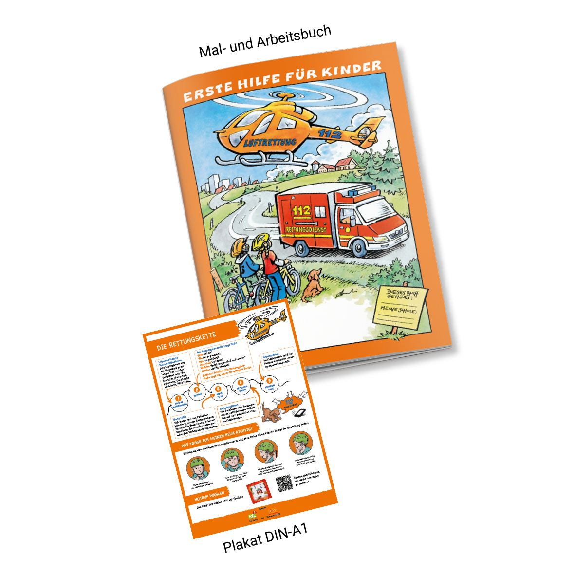 Erste Hilfe für Kinder - Mal- und Arbeitsbuch für Grundschulkinder